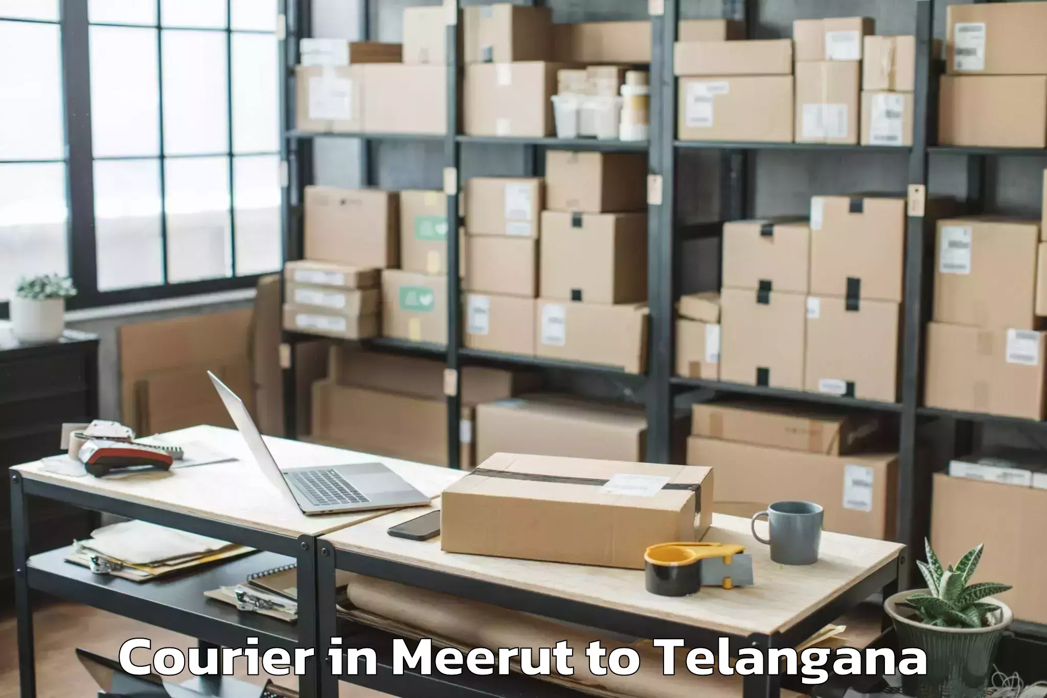 Top Meerut to Birkoor Courier Available